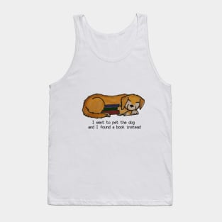 Dog and Books Tank Top